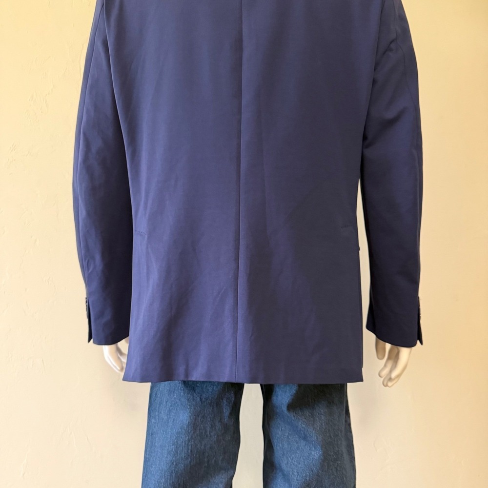 Lauren Ralph Lauren Mens 46L Navy Blue Stretch Blazer‎ Sport Coat Macy's 46 Long - Picture 9 of 16